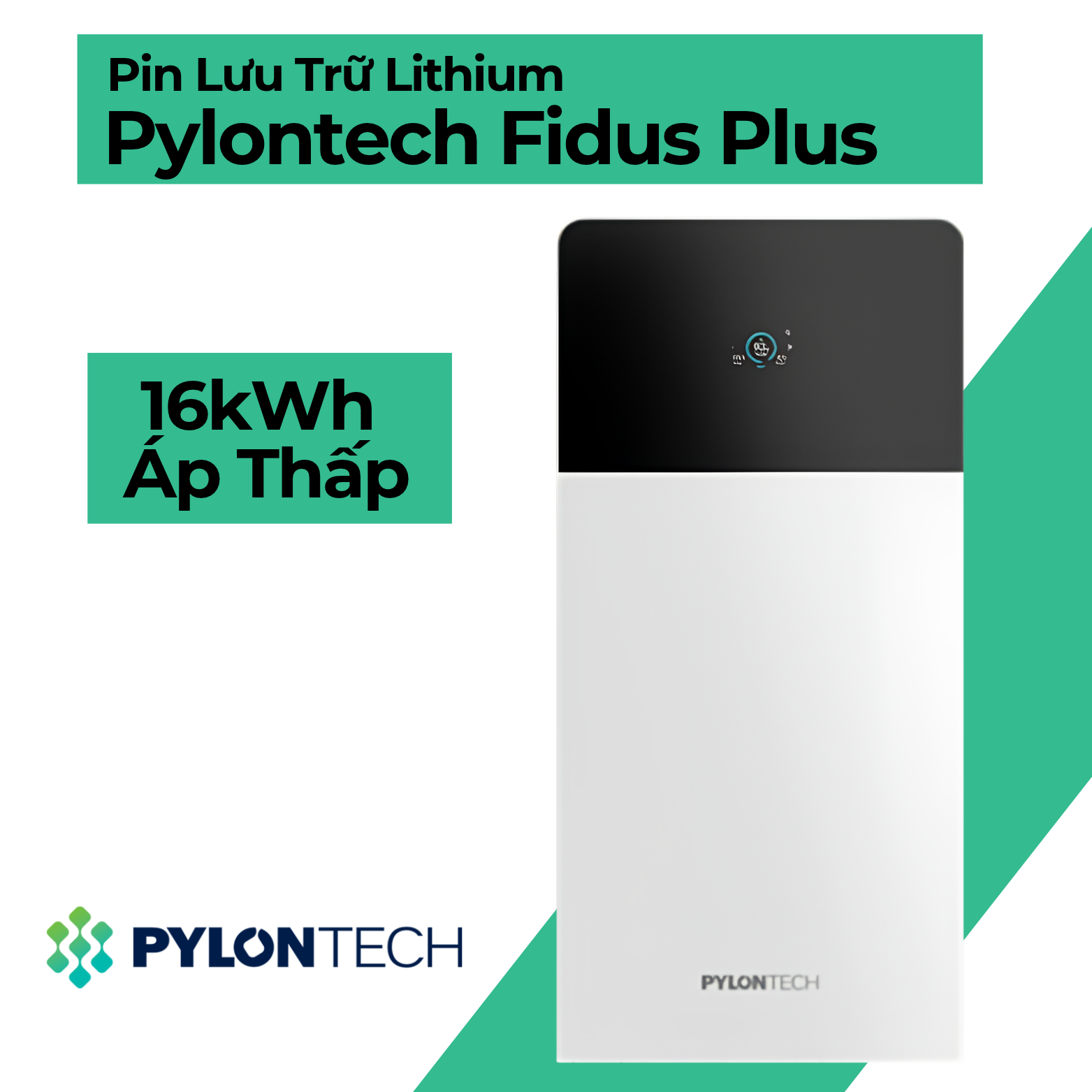 Pin Lưu Trữ Lithium Pylontech Fidus Plus 16kWh Áp Thấp